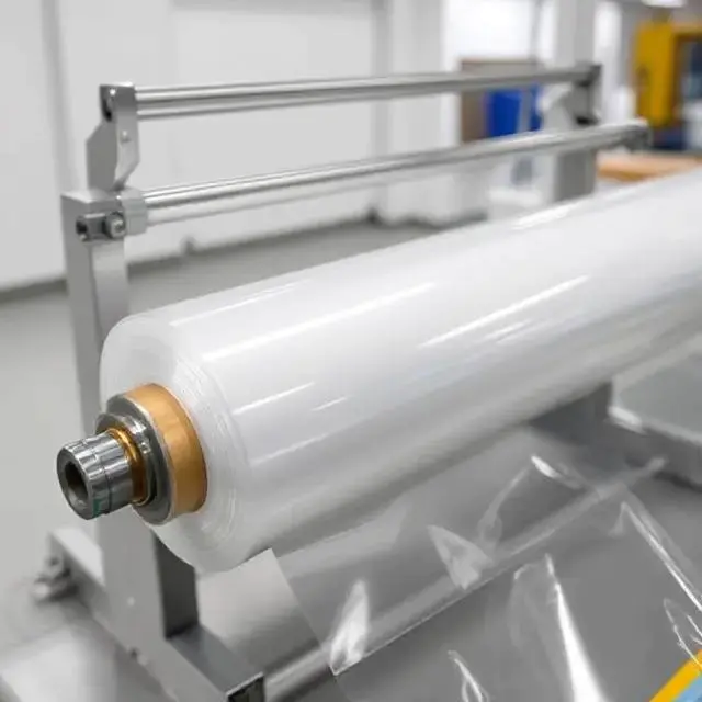 Versatile POF shrink film suitable for retail packaging, logistics, and automated wrapping systems.